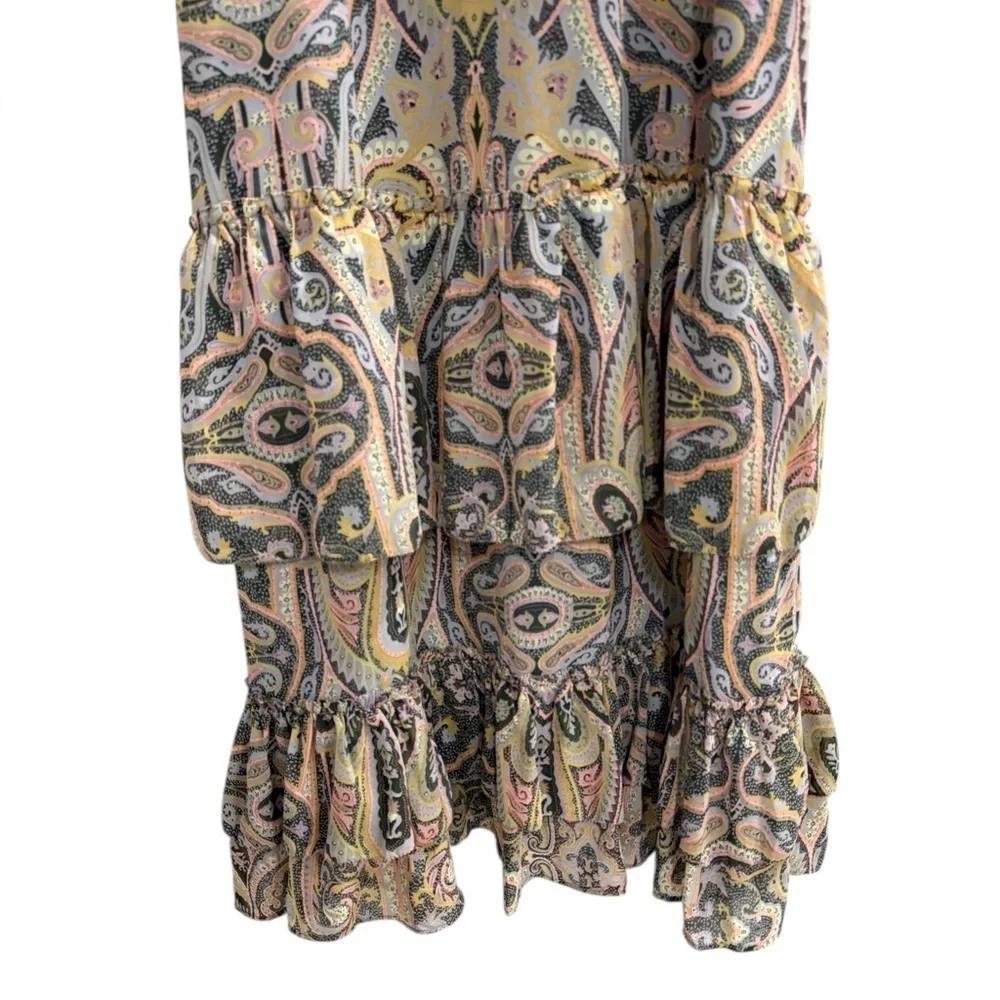 NWOT LOVE SAM Malta Paisley Maxi Dress Size Medium - Picture 7 of 12